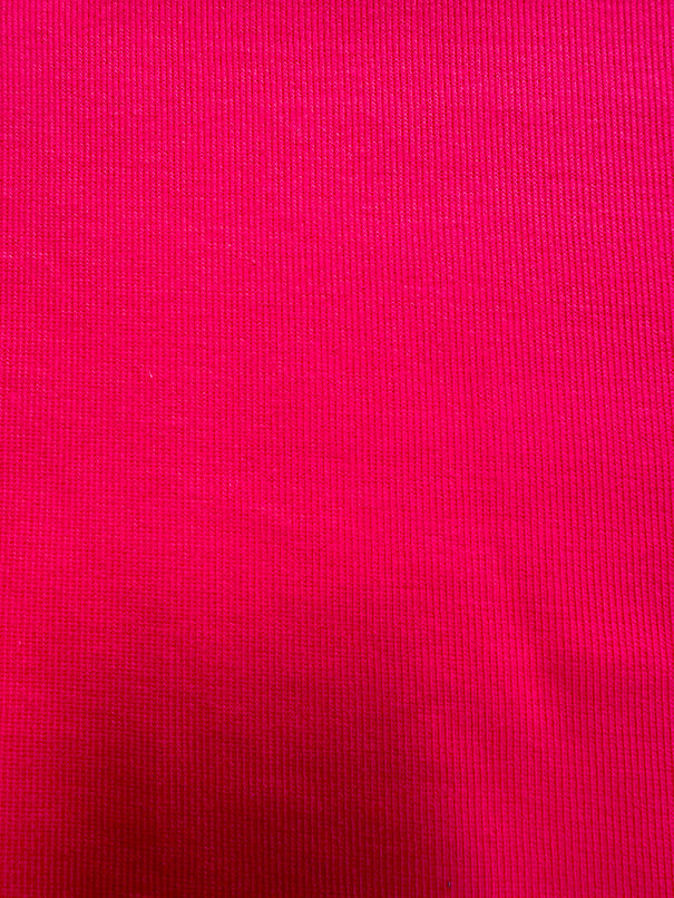 1 Yard Coral Red Cotton Spandex Rib Knit Fabric For Blouses Dresses And Activewear 43 Inches Width