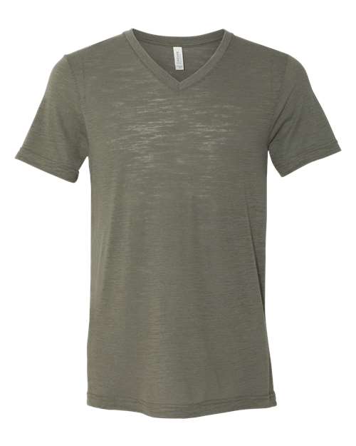 BELLA + CANVAS Unisex Textured Jersey V-Neck Tee