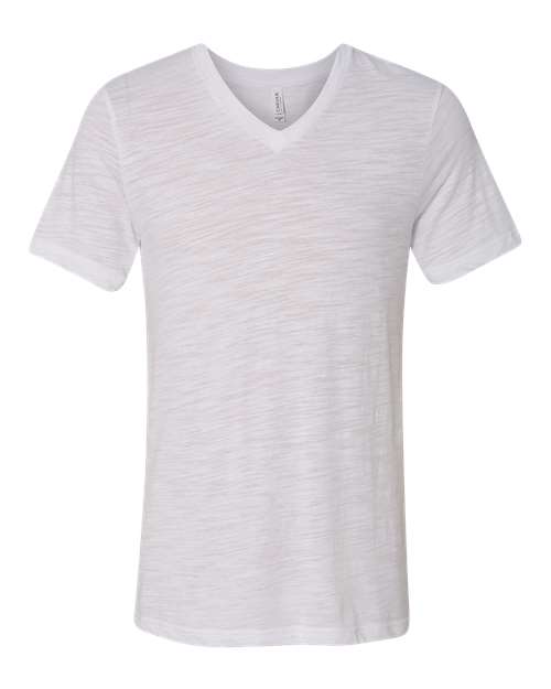 BELLA + CANVAS Unisex Textured Jersey V-Neck Tee