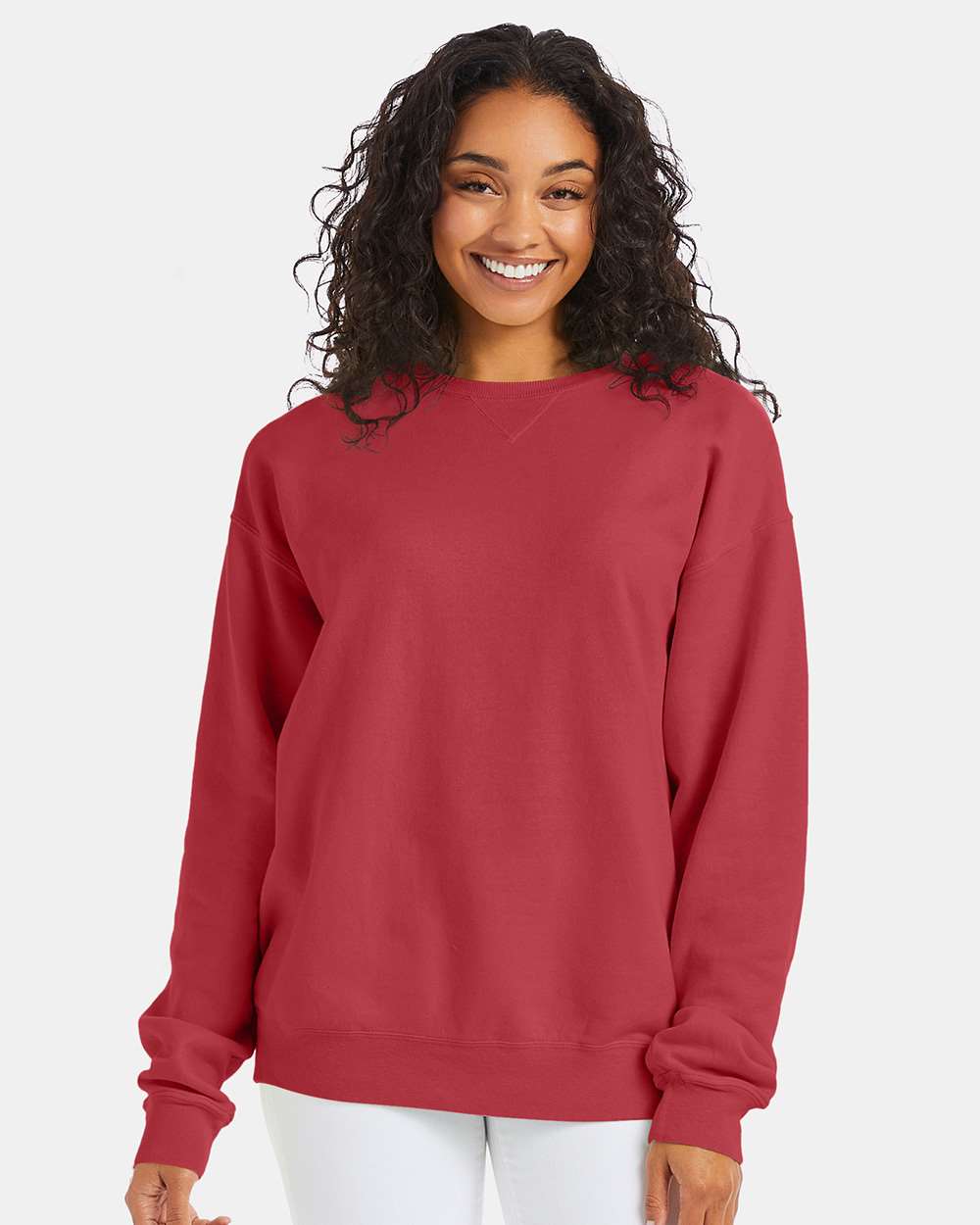 ComfortWash by Hanes® Garment-Dyed Crewneck Long Sleeve Sweatshirt