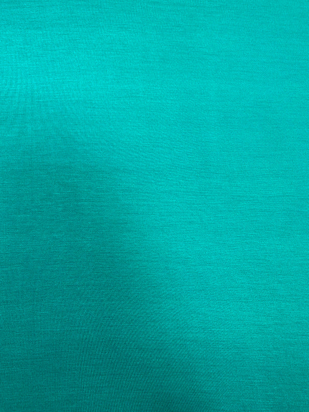 1 Yard Jade Green Rayon Spandex Jersey Knit Fabric for Tees, Pajamas & More Soft Matte Finish 58" Width