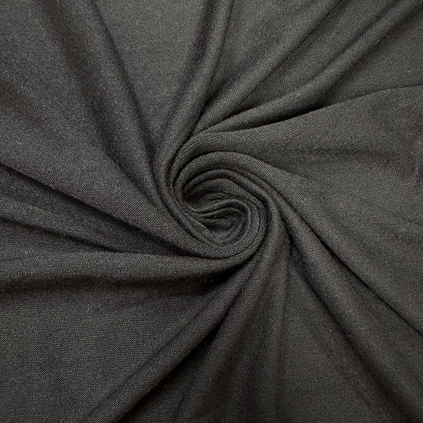 1 Yard of Heather Graphite Gray Stretch Knit Fabric Rayon Spandex Soft Hand & Good Drape for DIY Sewing 58 Inches Width