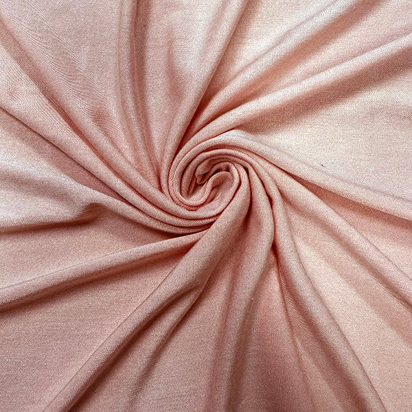 1 Yard Apricot Jersey Knit Fabric Rayon Spandex Blend Lightweight & Opaque 58 Inches Width