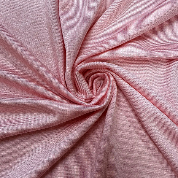 1 Yard Pink Jersey Knit Rayon Spandex Fabric for Shirts, Pajamas, Activewear 58 Inches Width