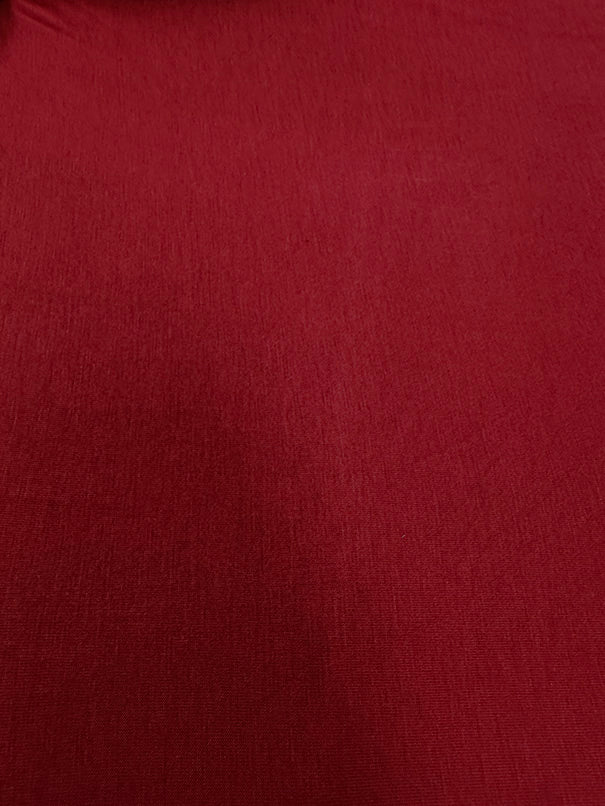 1 Yard Dark Magenta Rayon Spandex Jersey Knit Fabric Soft Matte Stretch for Tees 58 Inches Width
