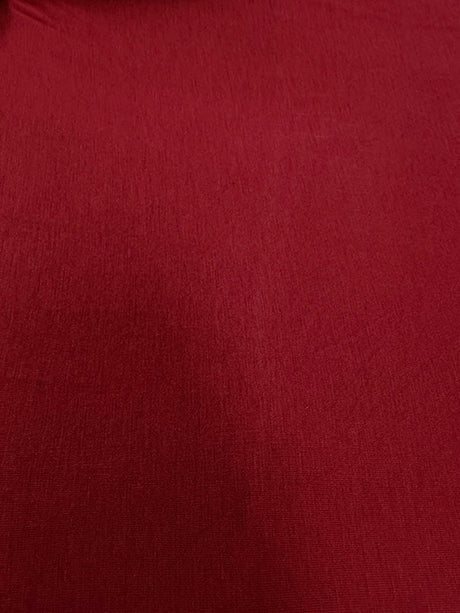 1 Yard Dark Magenta Rayon Spandex Jersey Knit Fabric Soft Matte Stretch for Tees 58 Inches Width