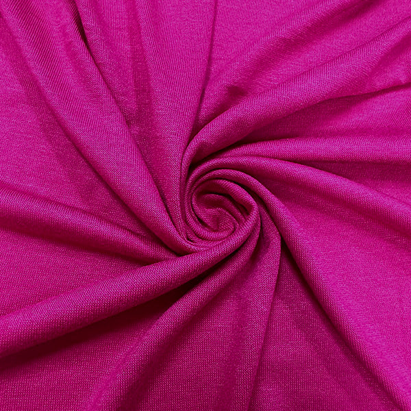 1 Yard Fuschia Pink Rayon Spandex Jersey Knit Fabric Soft Matte Stretch 58 Inches Width