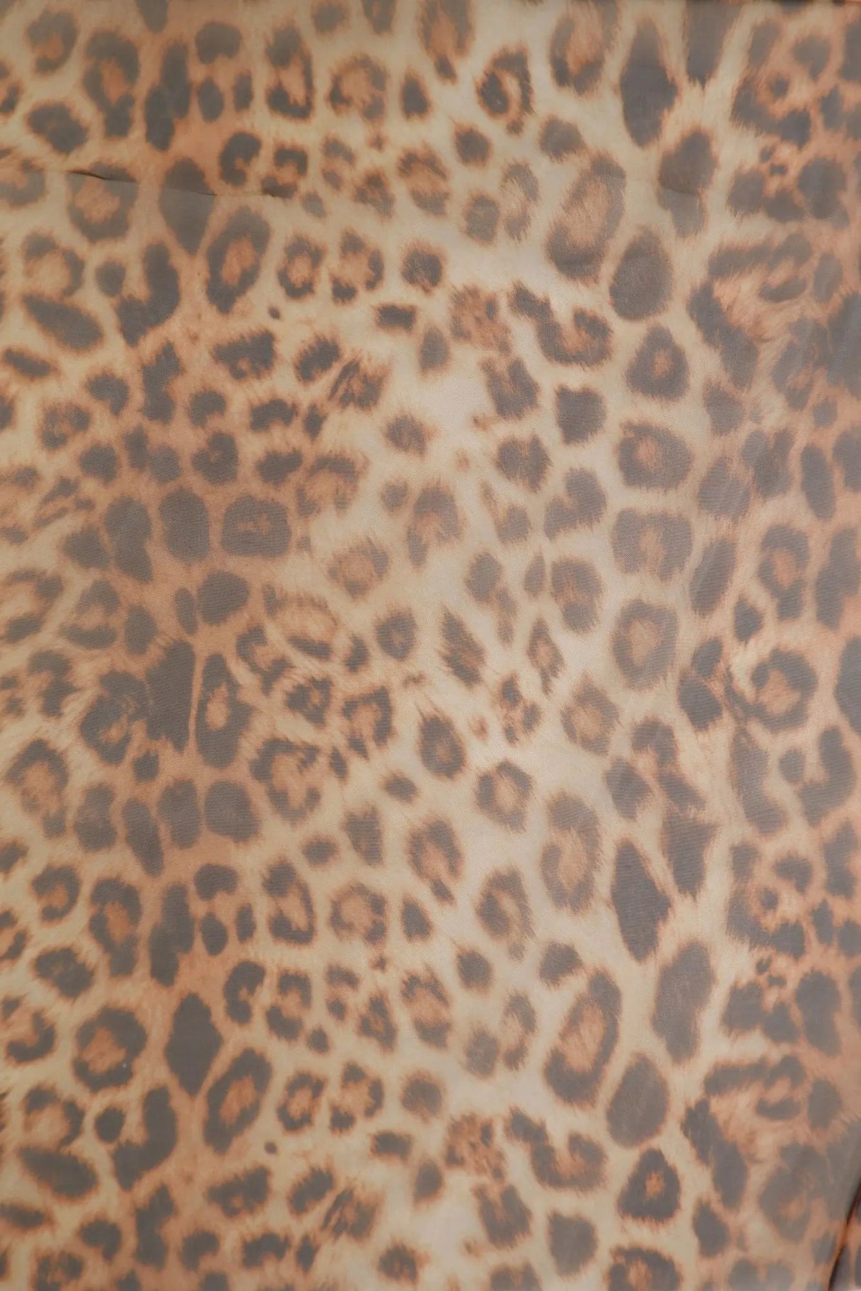 1 Yard Nylon Polyester Organza Animal Print Sheer Lightweight Woven Fabric 58/59" Width