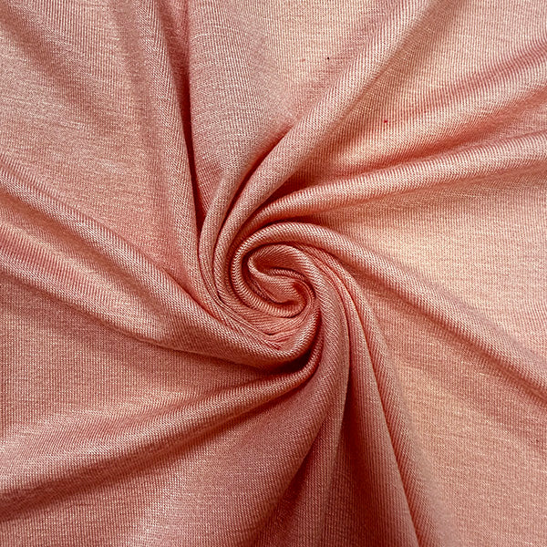 1 Yard of Peach Stretch Knit Fabric Rayon Spandex Soft Hand & Good Drape for DIY Sewing 58 Inches Width