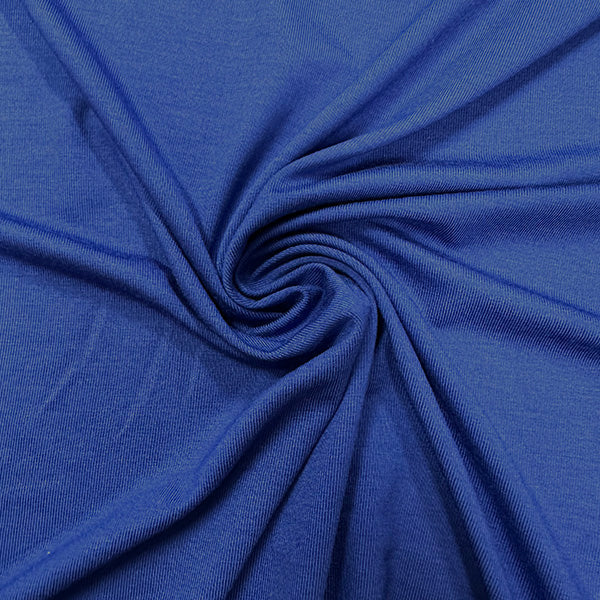 1 Yard Royal Blue Solid Rayon Spandex Jersey Knit Fabric 58 Inches Width