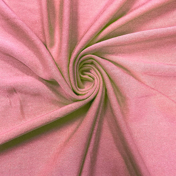 1 Yard Carnation Pink Rayon Spandex Jersey Horizontal Final 60 Inches Width