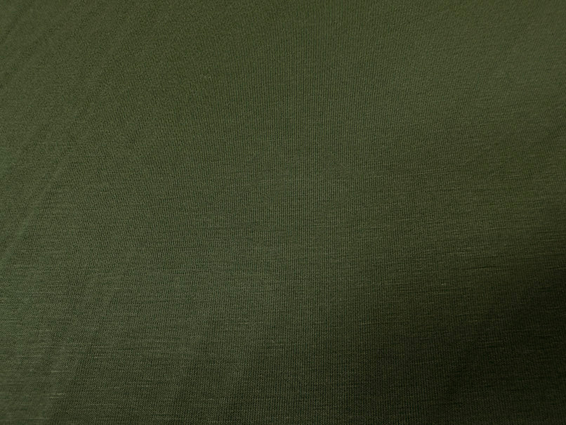 1 Yard Leaf Green Rayon Spandex Jersey Knit Fabric Soft Matte Stretch for 58 Inches Width