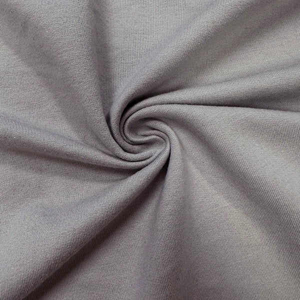 1 Yard Pearl Gray French Terry Knit Fabric For Activewear And Blouses 70 Inches Width