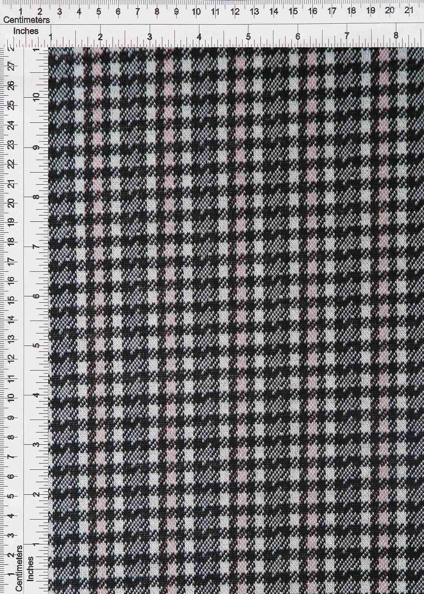 Soft Double Knit Jacquard Plaid Fabric Stretch Polyester Rayon Spandex 58/60 Inches Wide
