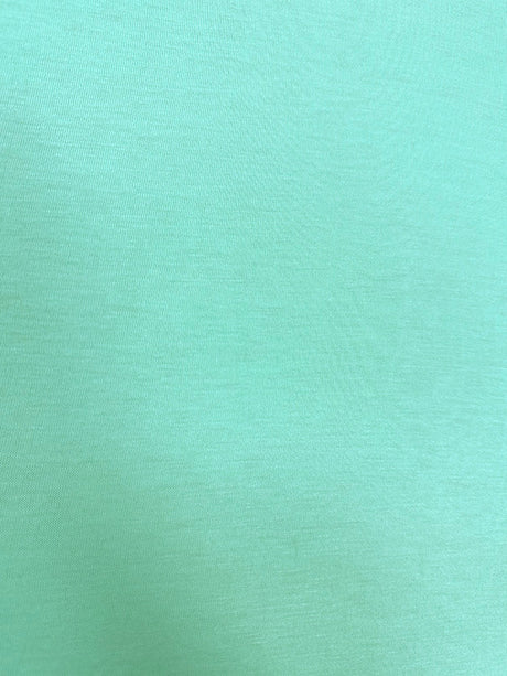 1 Yard Mint Green Jersey Knit Rayon Spandex Fabric for Shirts, Pajamas, Activewear 58 Inches Width