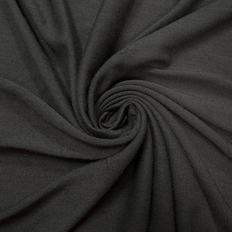 1 Yard Metal Gray Jersey Knit Rayon Spandex Fabric for Shirts, Pajamas, Activewear 58 Inches Width