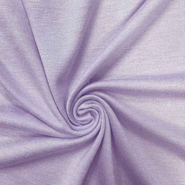 1 Yard Pale Lavender Jersey Knit Fabric Rayon Spandex Blend Lightweight & Opaque 58 Inches Width