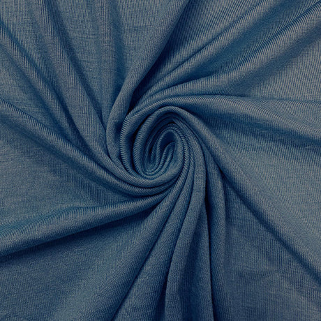 1 Yard of Cadet Blue Stretch Knit Fabric Rayon Spandex Matte Finish for DIY Sewing 58 Inches Width