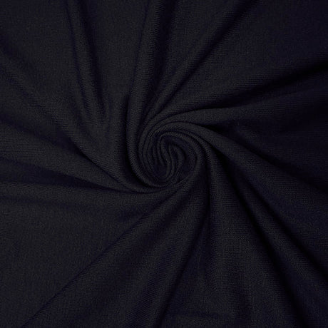 1 Yard Dark Blue Jersey Knit Fabric Rayon Spandex Blend Lightweight & Opaque 58" Width
