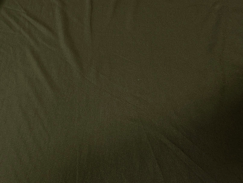 1 Yard of Dark Moss Green Rayon Spandex Jersey Matte Finish 58 Inches Width