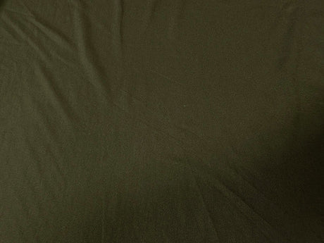 1 Yard of Dark Moss Green Rayon Spandex Jersey Matte Finish 58 Inches Width
