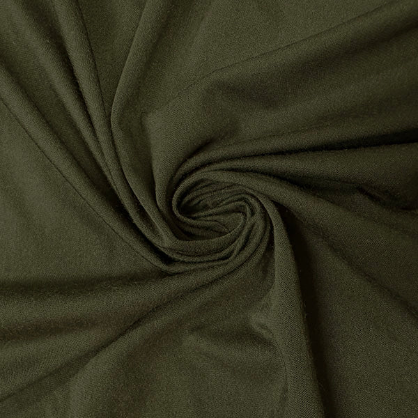 1 Yard of Dark Moss Green Rayon Spandex Jersey Matte Finish 58 Inches Width