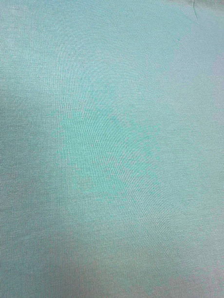 1 Yard Seafoam Green Jersey Knit Fabric Rayon Spandex Blend Lightweight & Opaque 58" Wide