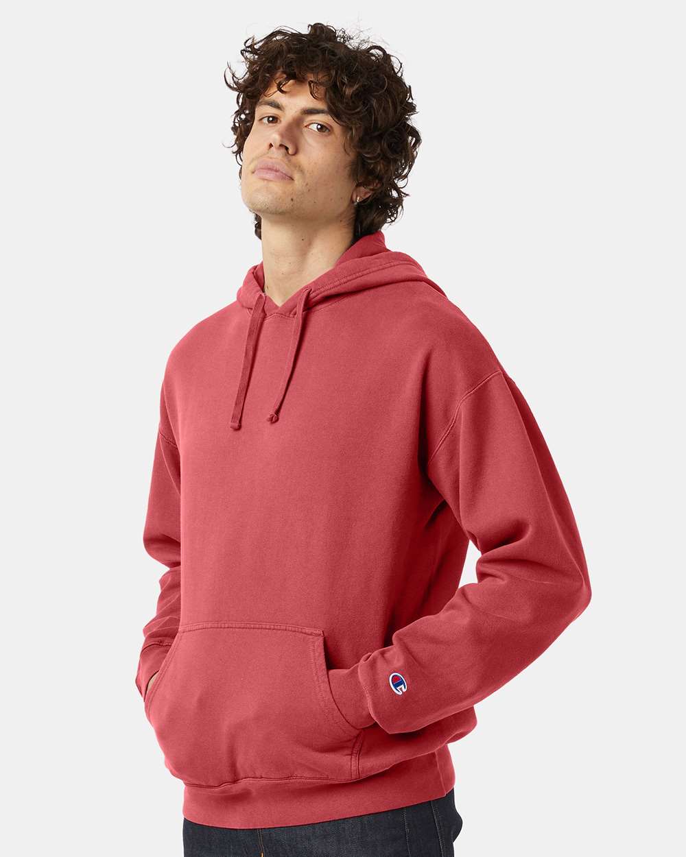 Champion® Garment-Dyed Hooded Sweatshirt