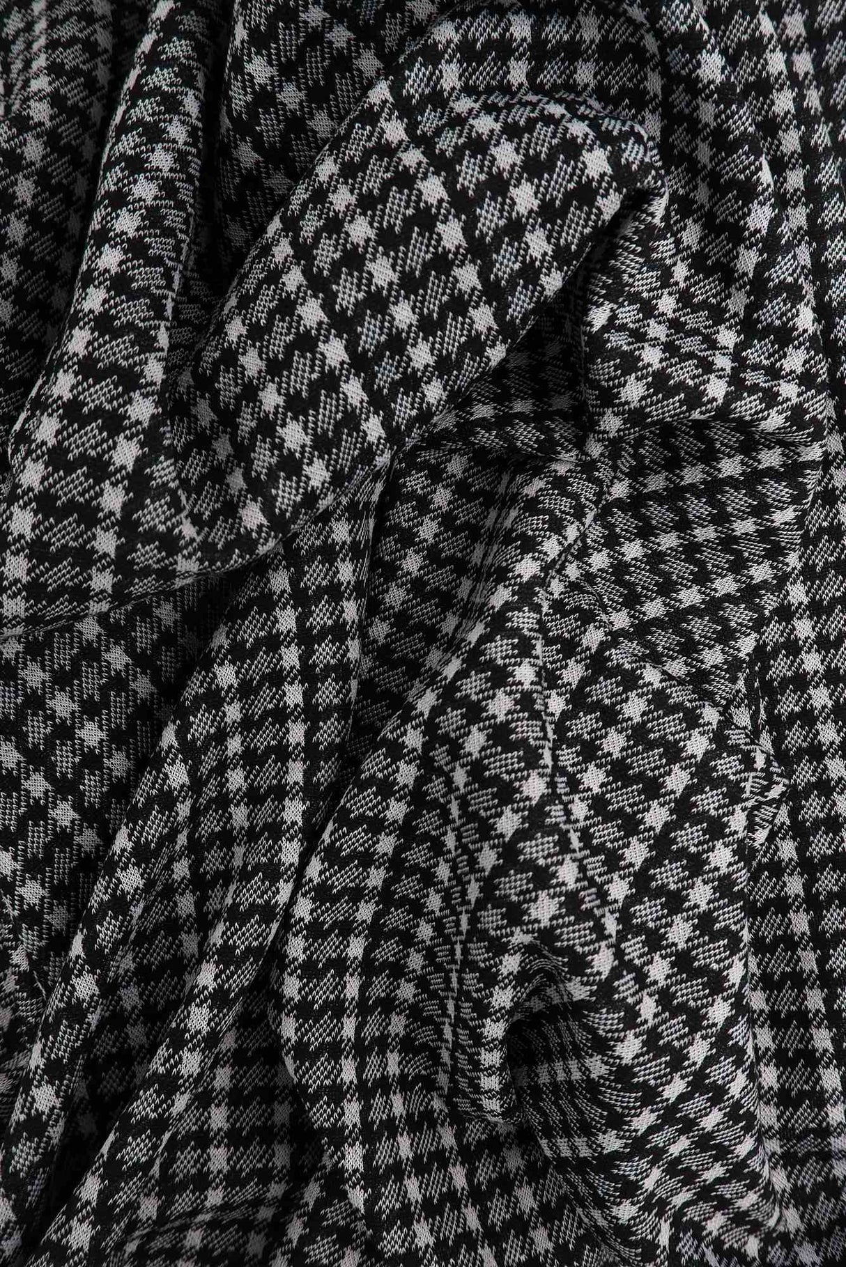 Plaid Double Knit Jacquard Stretch Fabric