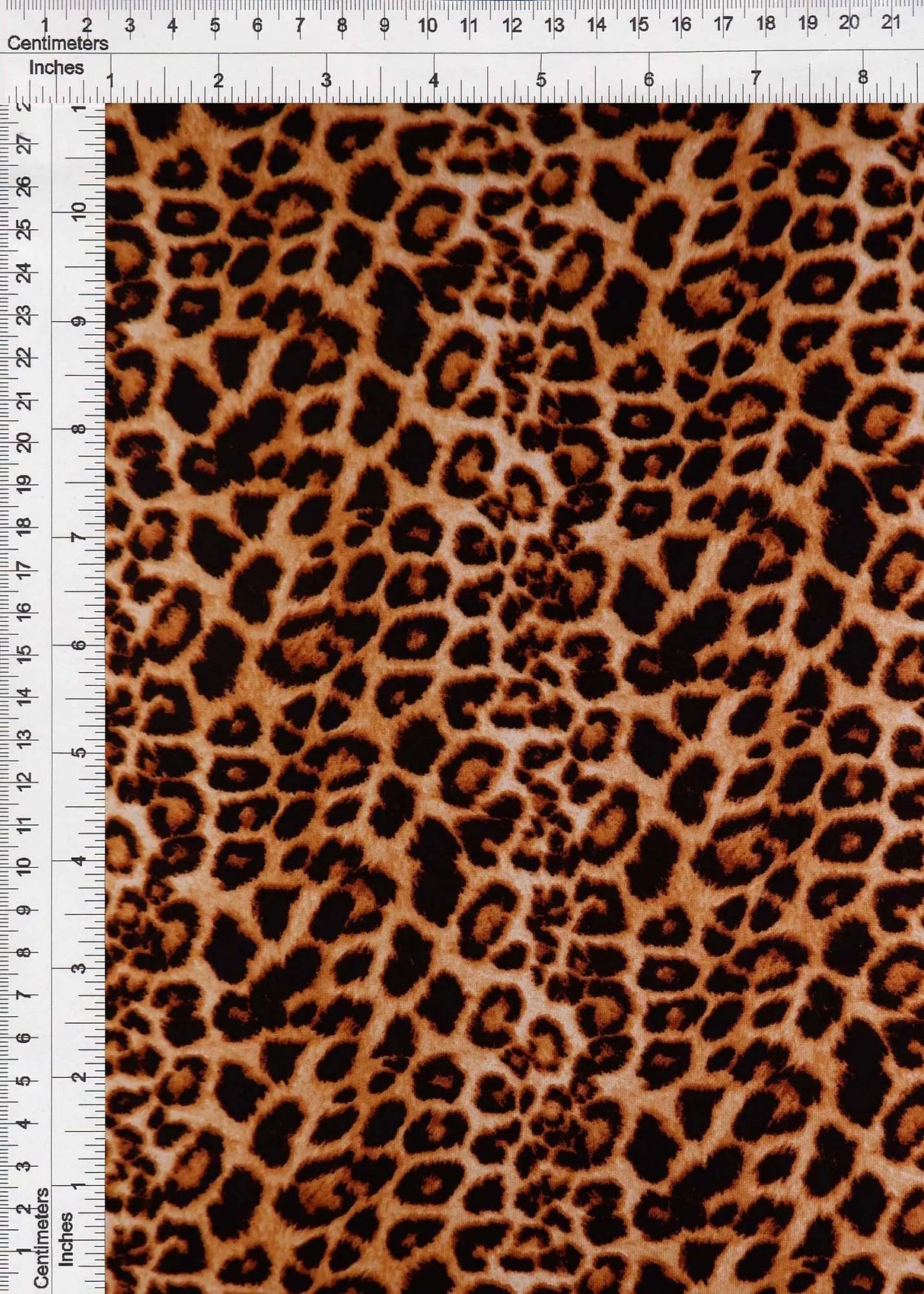 DTY Brushed Animal Print Fabric 1 Yard Brown Soft Stretch Lightweight 58/60" Wide