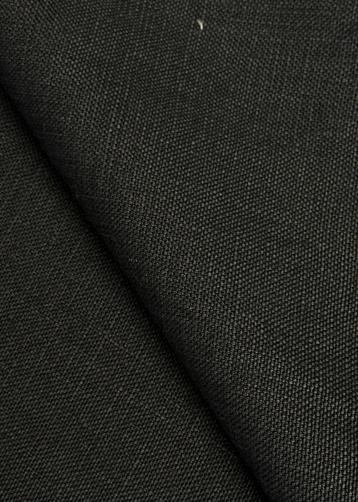 Pure Linen Black 10.5oz Fabric