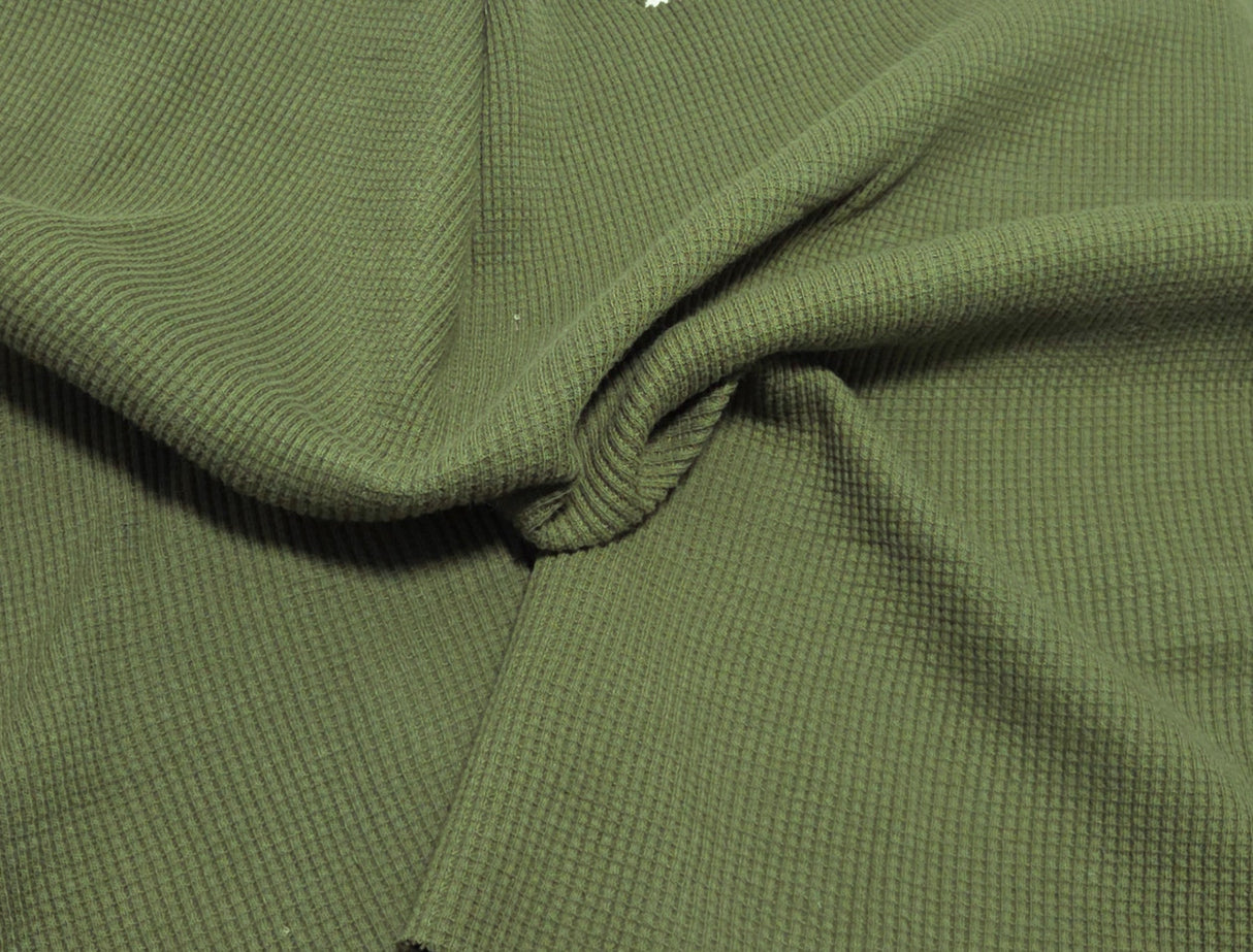 Cotton Thermal Knit Thermal Fabric Fern