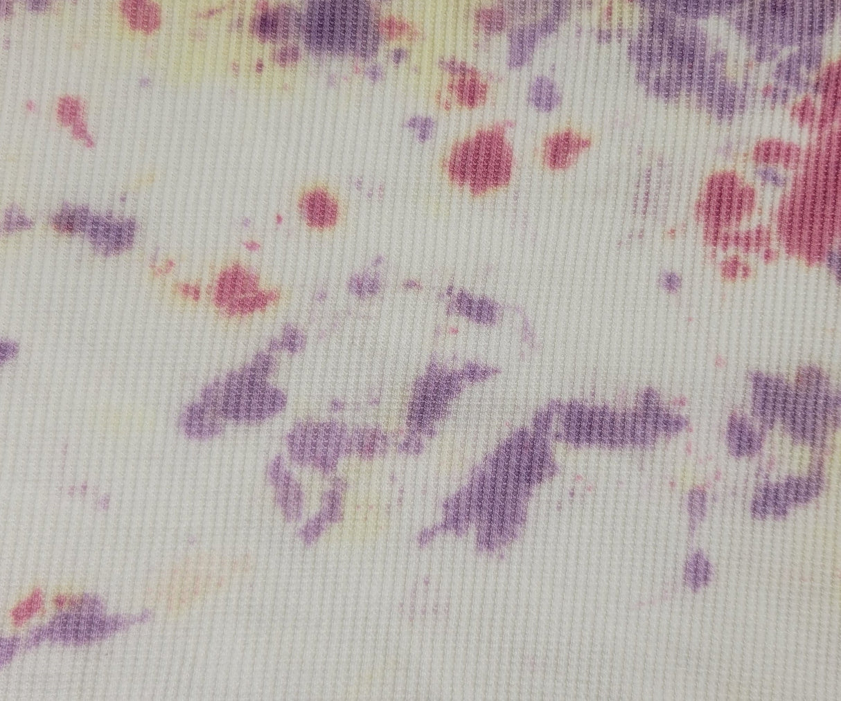 Cotton Thermal Knit Tie Dye Fabric
