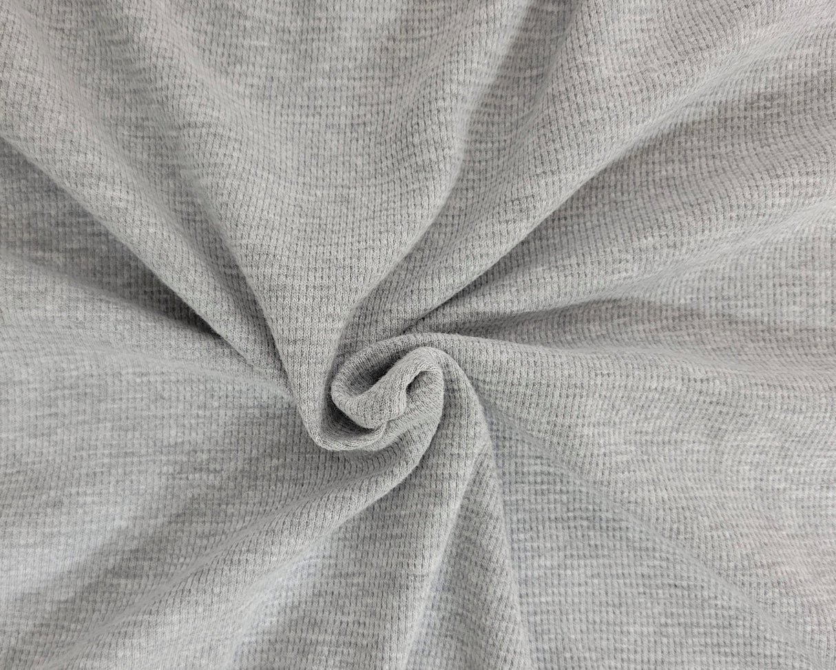 Cotton Thermal Knit Heather Gray