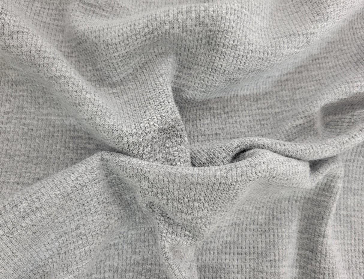 Cotton Thermal Knit Heather Gray