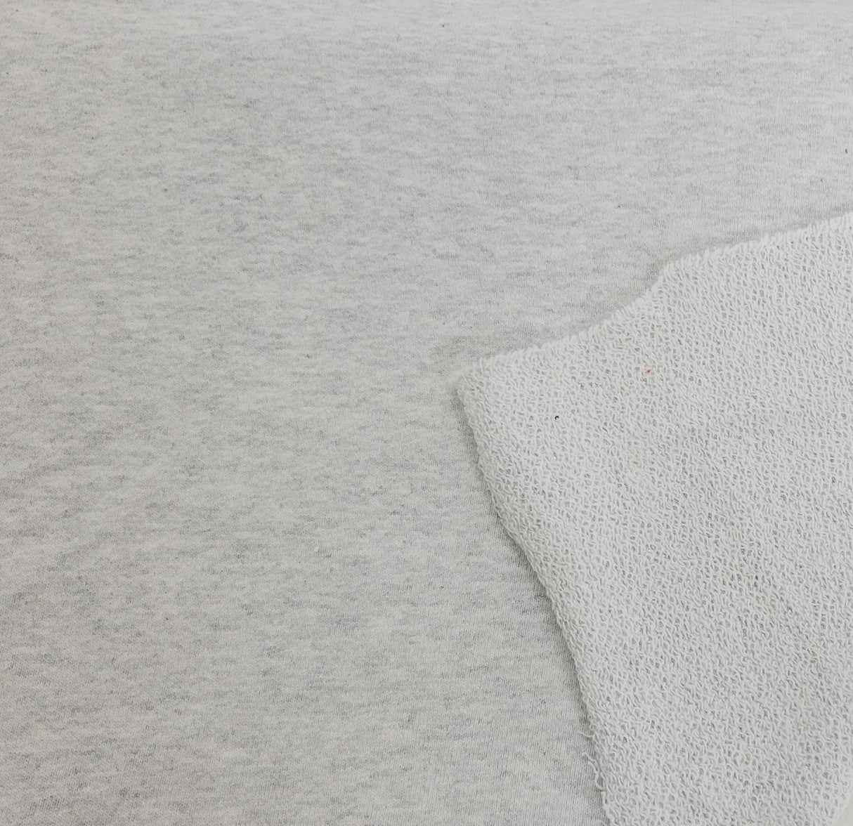 Cotton French Terry Knit Ash White