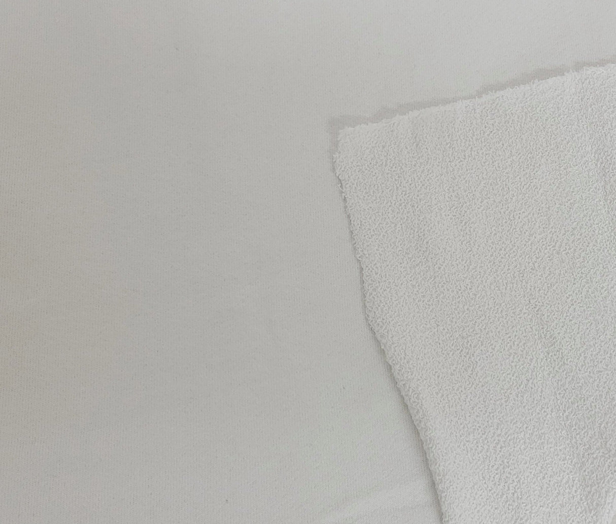 Cotton French Terry Knit Bright White