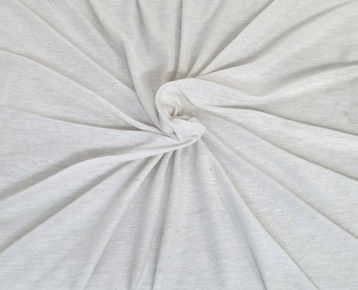 Linen Jersey White Knit Fabric