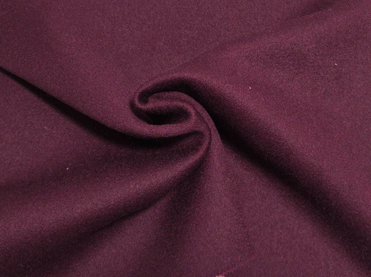 Heavy Wool Fabric Maroon 580GSM
