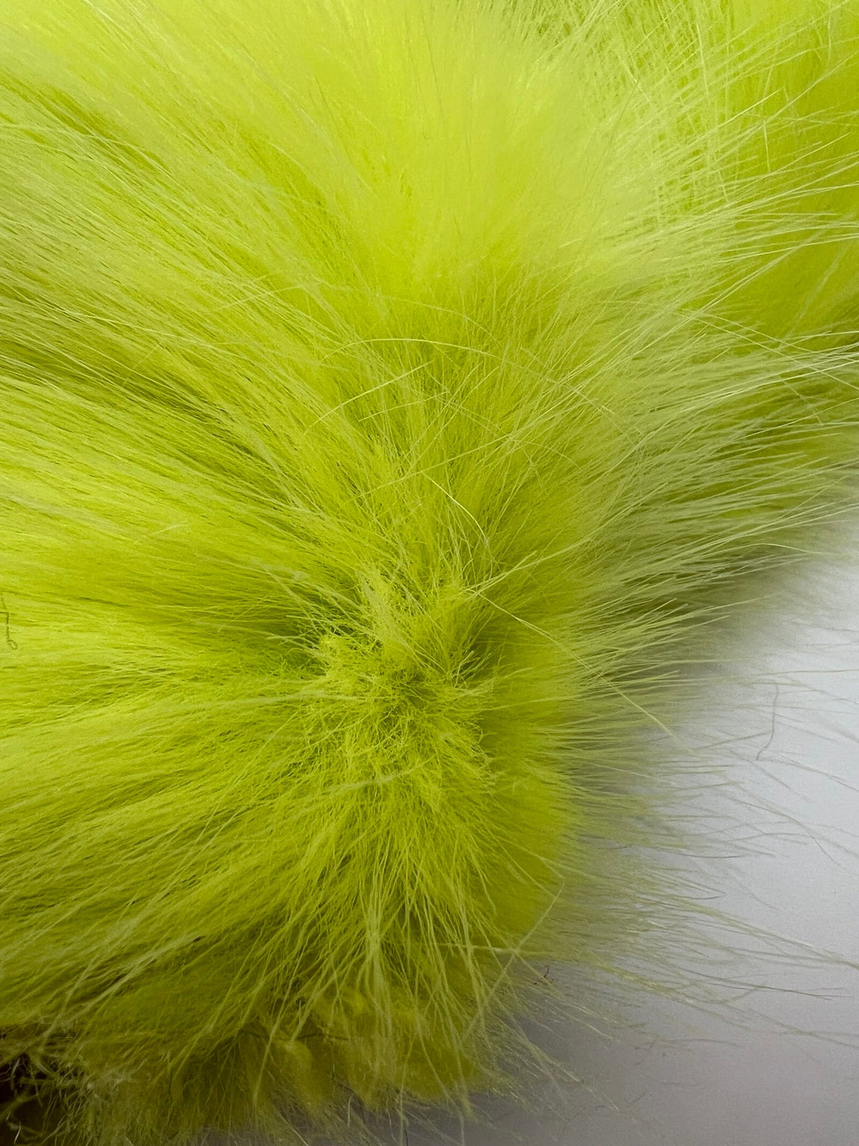 Faux Fur Acrylic Yellow Shade