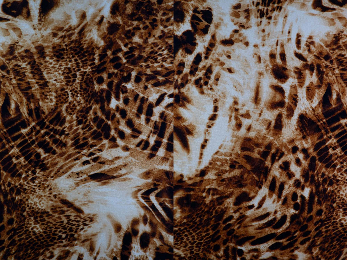 Ghost Crepe Animal Print Woven Fabric