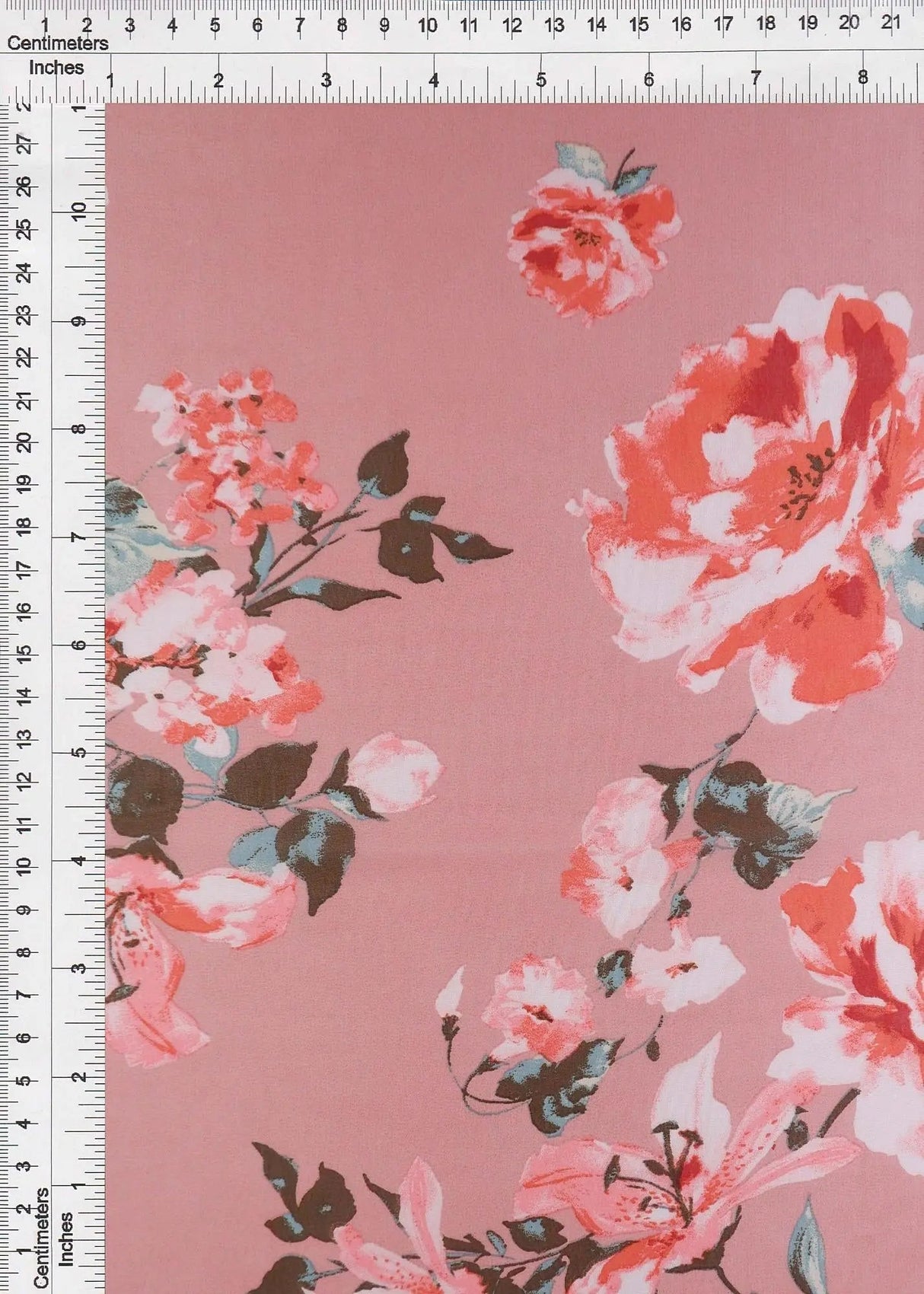 Floral Chiffon Fabric Hi Multi Polyester, 57/58" Wide
