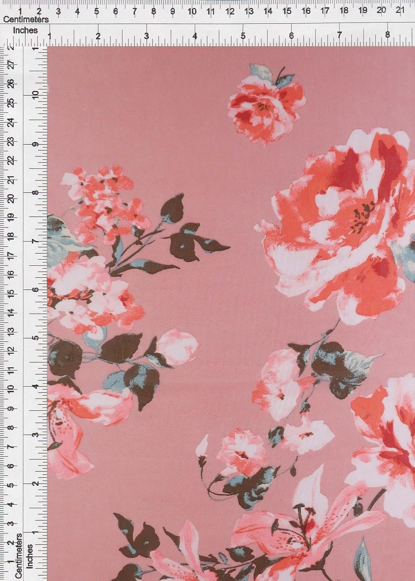 Floral Chiffon Fabric Hi Multi Polyester, 57/58" Wide