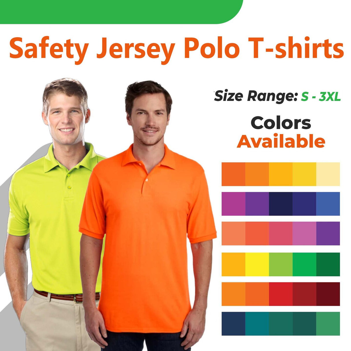 Safety Jersey Polo T-shirts