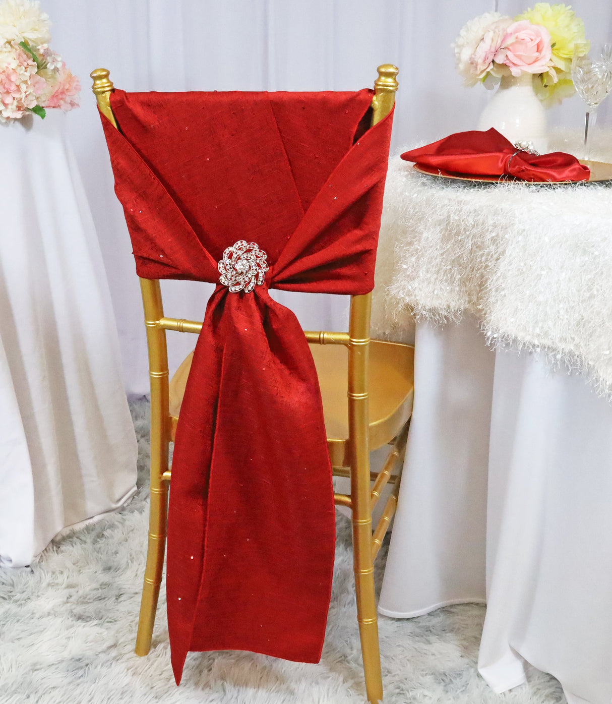 Sequin Chair Sash Sample