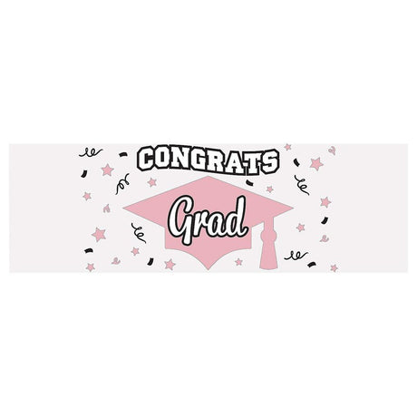 6 Ft. x 3 Ft. Graduation Party Congrats Grad Plastic Banner