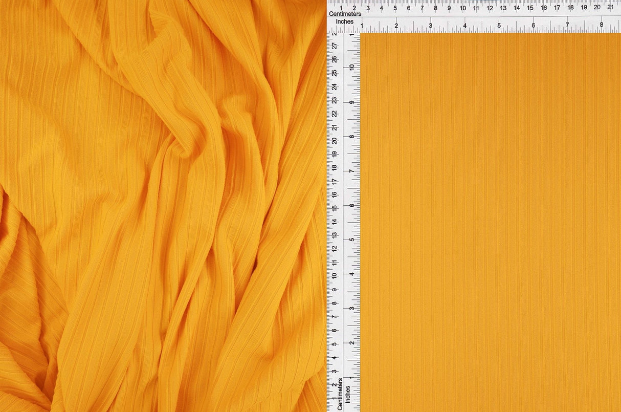 Rib Stretch Knit Fabric Solid