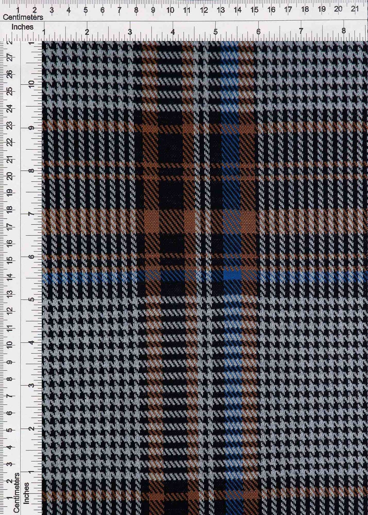 58/60" Double Knit Jacquard Plaid Fabric 90% Polyester 9% Rayon 1% Spandex 230 GSM by Yard
