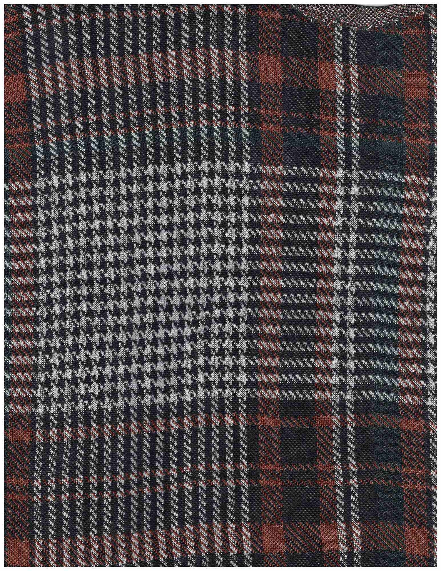 Double Knit Jacquard Plaid Fabric Stretch Polyester Rayon Spandex 58/60 Inches Wide