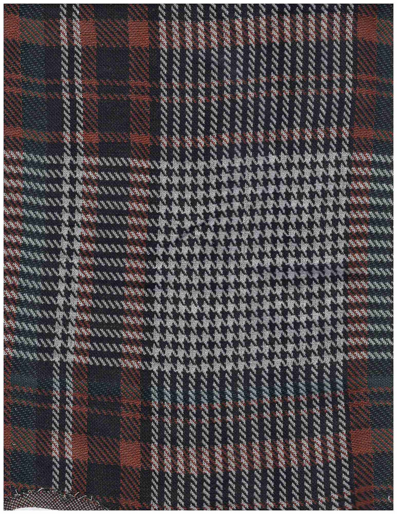 Double Knit Jacquard Plaid Fabric Stretch Polyester Rayon Spandex 58/60 Inches Wide
